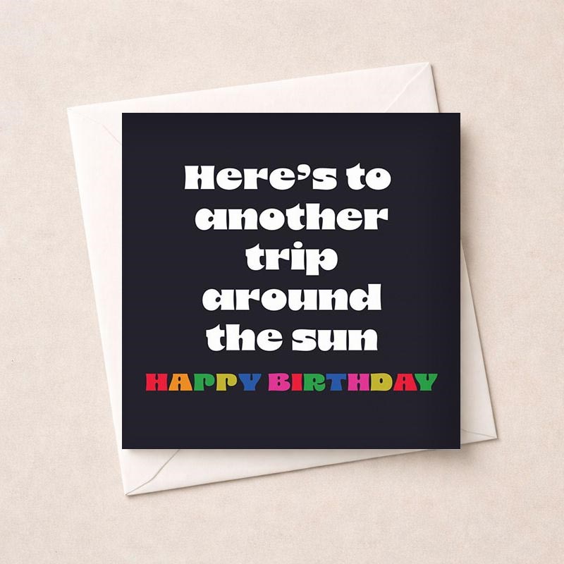 An image of Birthday Card - Another Trip Around The Sun