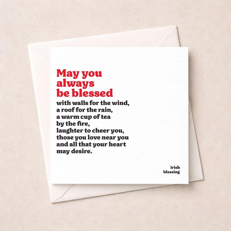 An image of Just To Say Card - May You Always Be Blessed