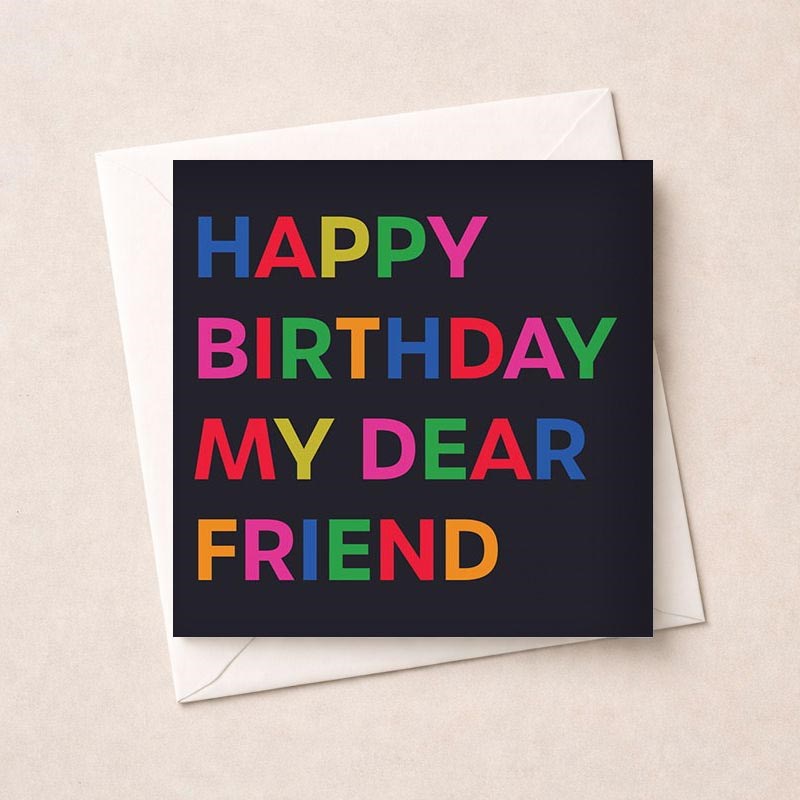 An image of Birthday Card - My Dear Friend