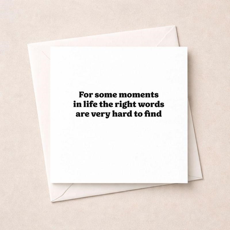 An image of Thinking Of You Card - For some moments