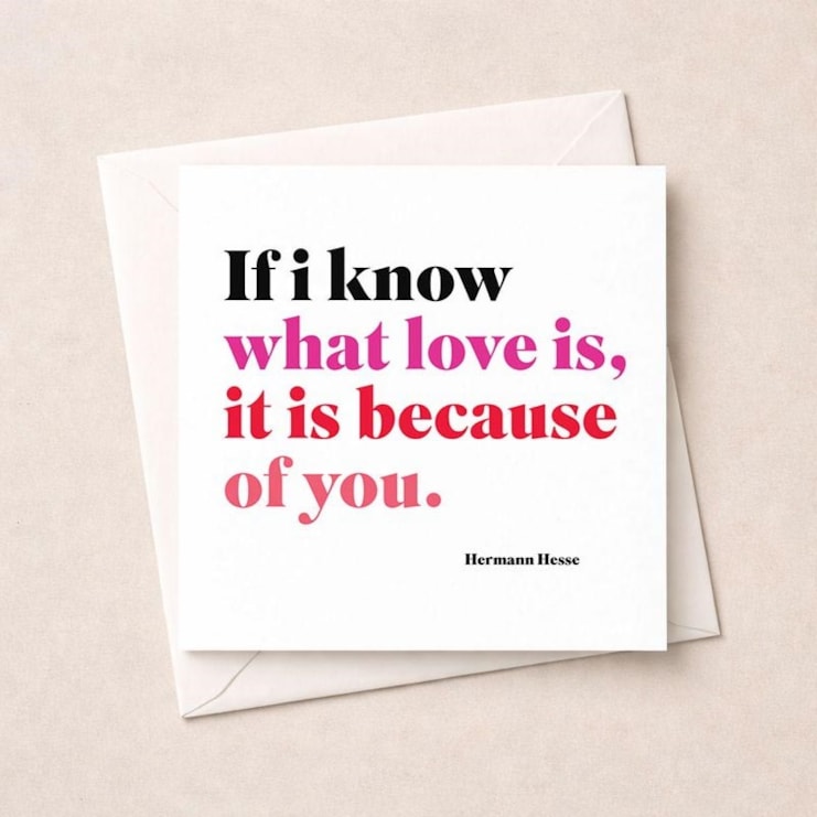 Anniversary Card - If I know what love is Anniversary Card - If I know what love is