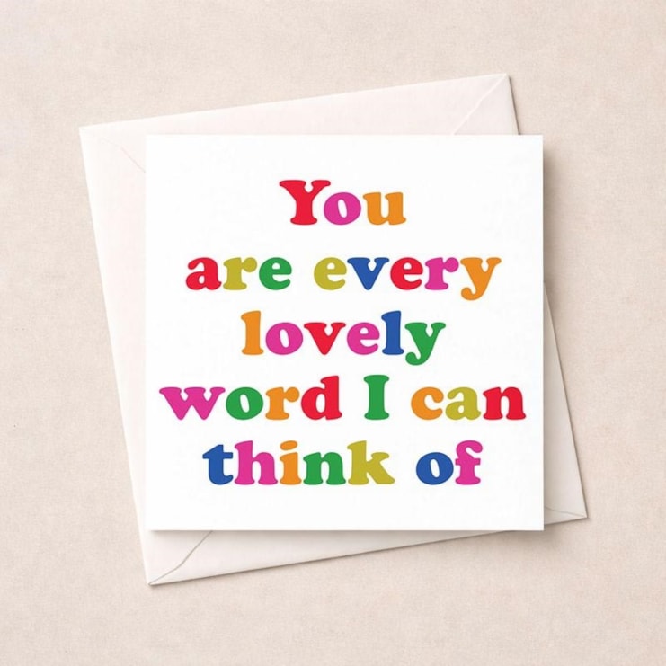 Just To Say Card - You are every lovely word Just To Say Card - You are every lovely word