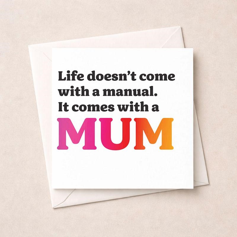 An image of Just To Say Card - Life Doesn