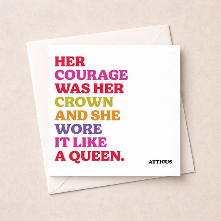 Just To Say Card - Her Courage Was Her Crown Just To Say Card - Her Courage Was Her Crown
