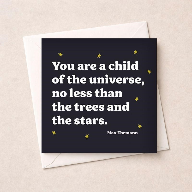 An image of Open Card - Child Of The Universe