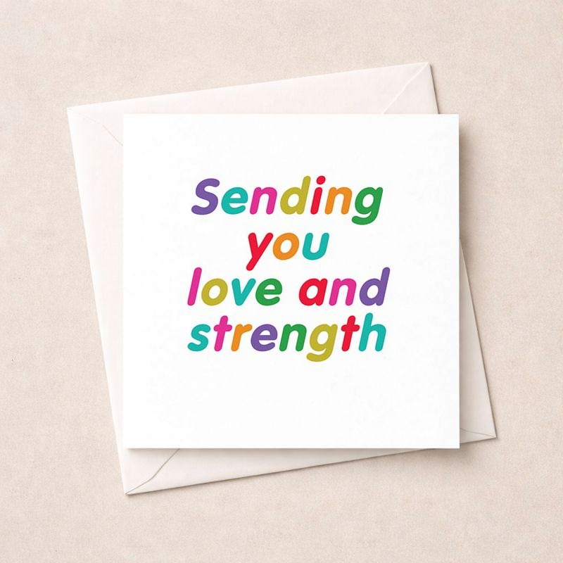 An image of Thinking Of You Card - Sending you love and strength
