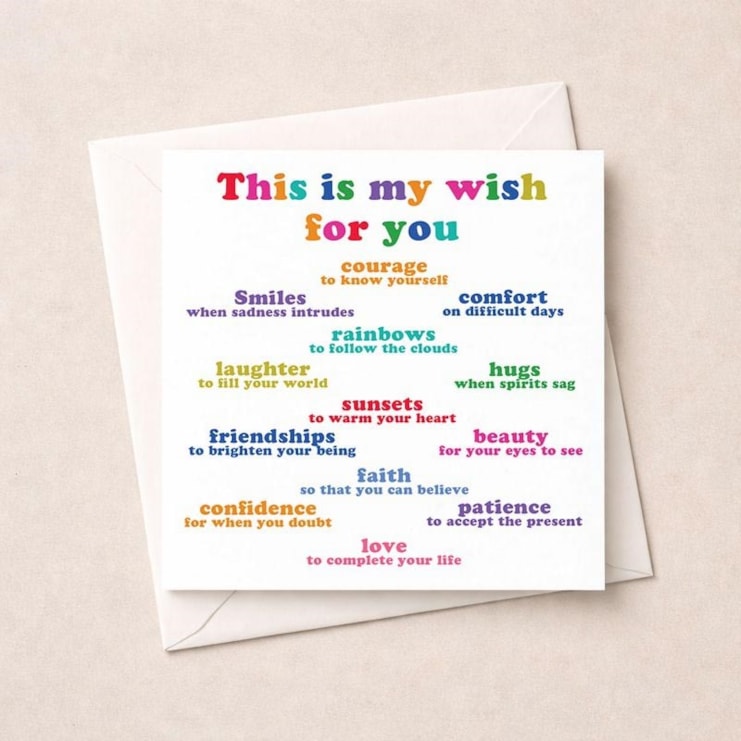 Open Card - This is my wish list for you Open Card - This is my wish list for you