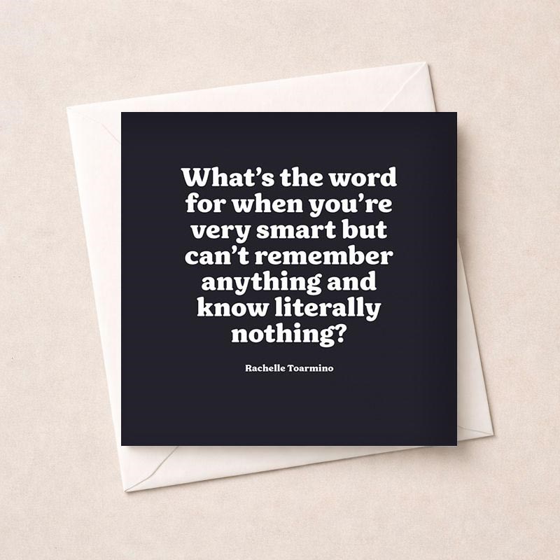 An image of Just To Say Card - What's The World