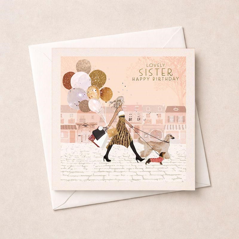 An image of Sister Birthday Card - Shopping Trip