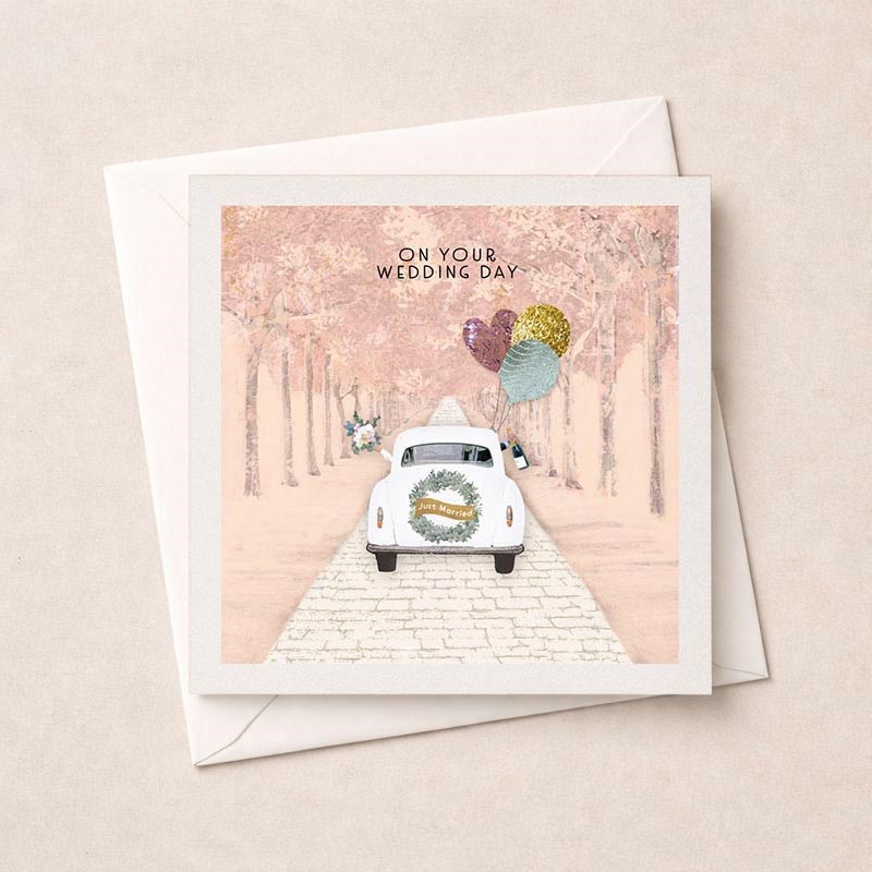 An image of Wedding Day Card - Just Married