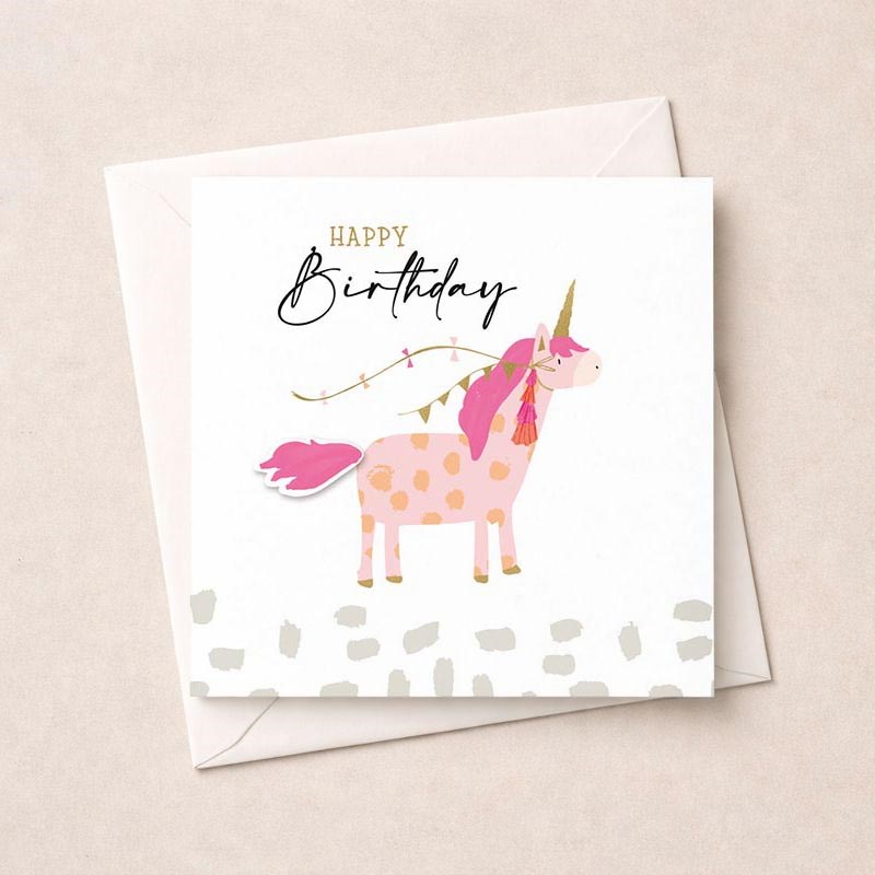 An image of Birthday Card - Unicorn