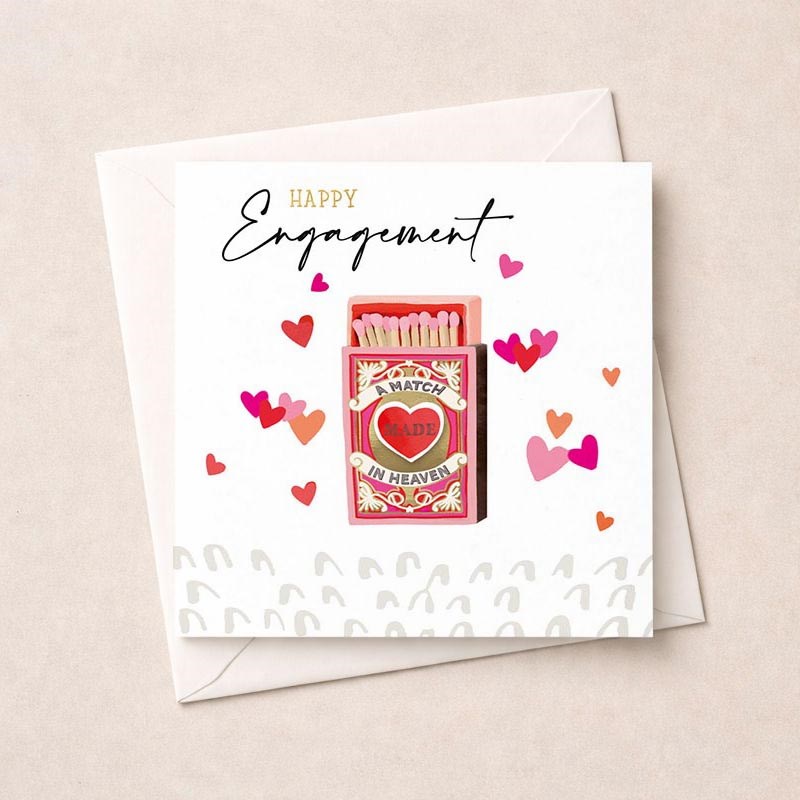 An image of Engagement Card - Match Made In Heaven