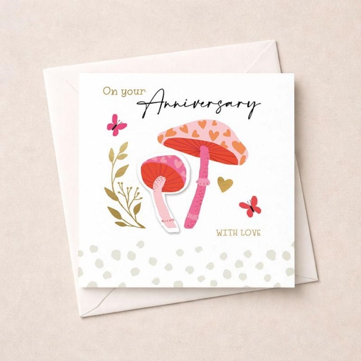 Anniversary Card - Mushrooms Anniversary Card - Mushrooms