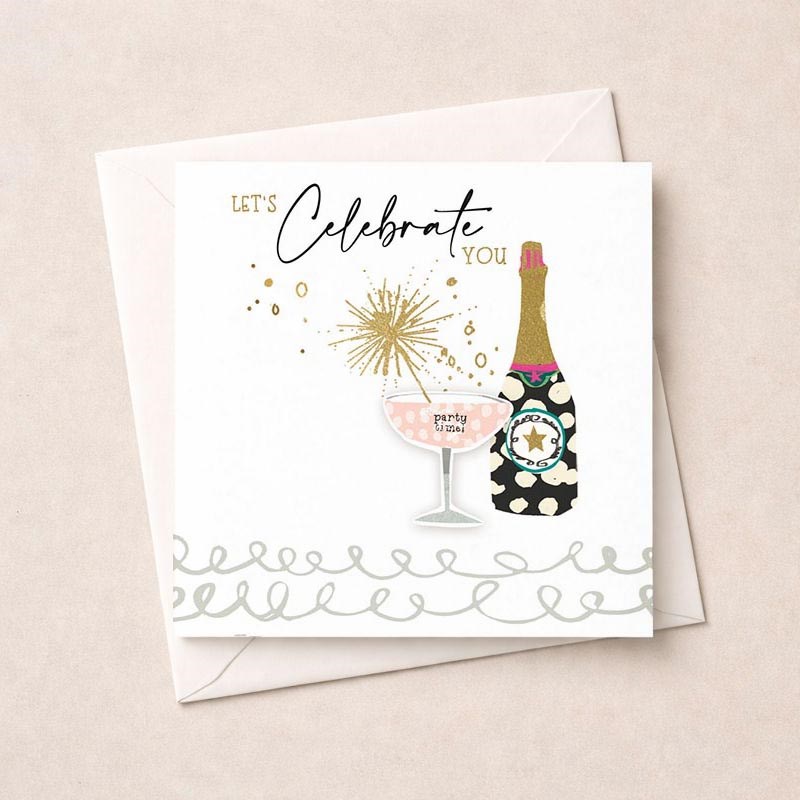 An image of Congratulations Card - Champagne