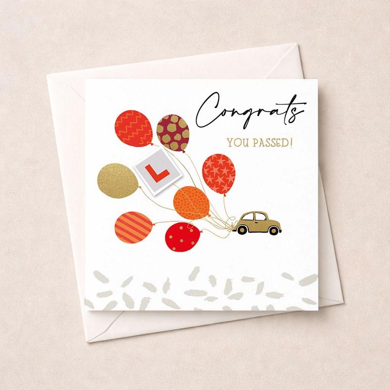 An image of Congratulations Card - Driving Test
