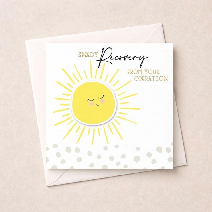 Get Well Soon Card - Sunshine Get Well Soon Card - Sunshine