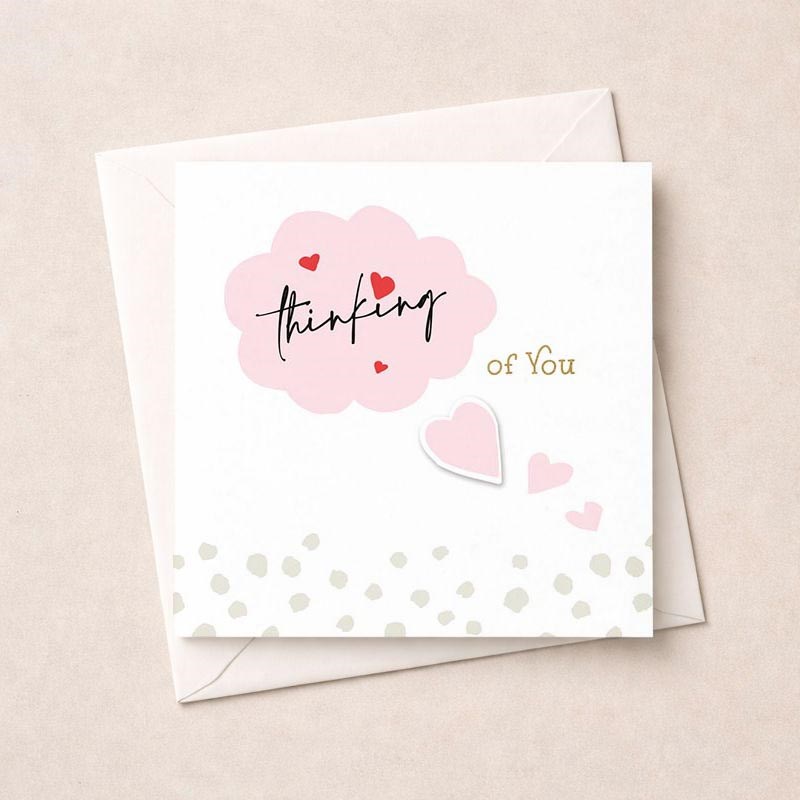An image of Thinking Of You Card - Hearts
