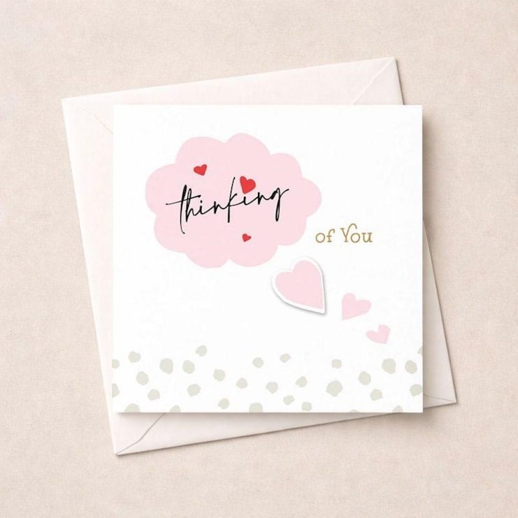 Thinking Of You Card - Hearts Thinking Of You Card - Hearts