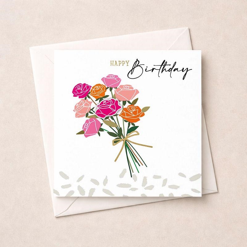 An image of Birthday Card - Bunch Of Roses