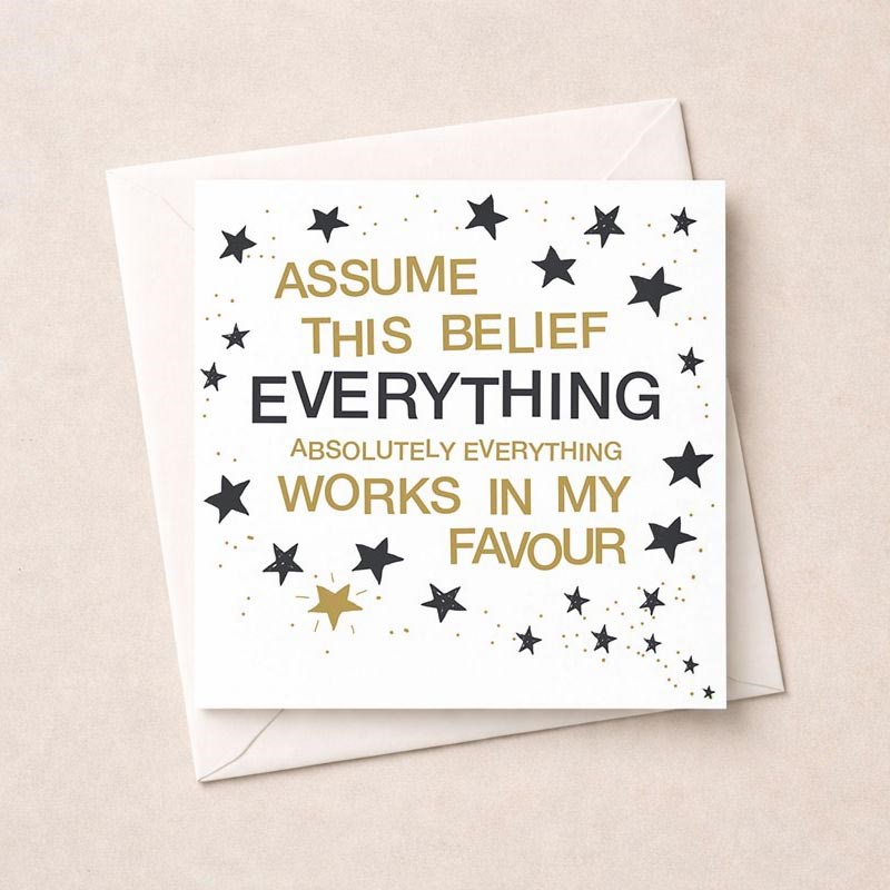 An image of Open Card - Assume This Belief