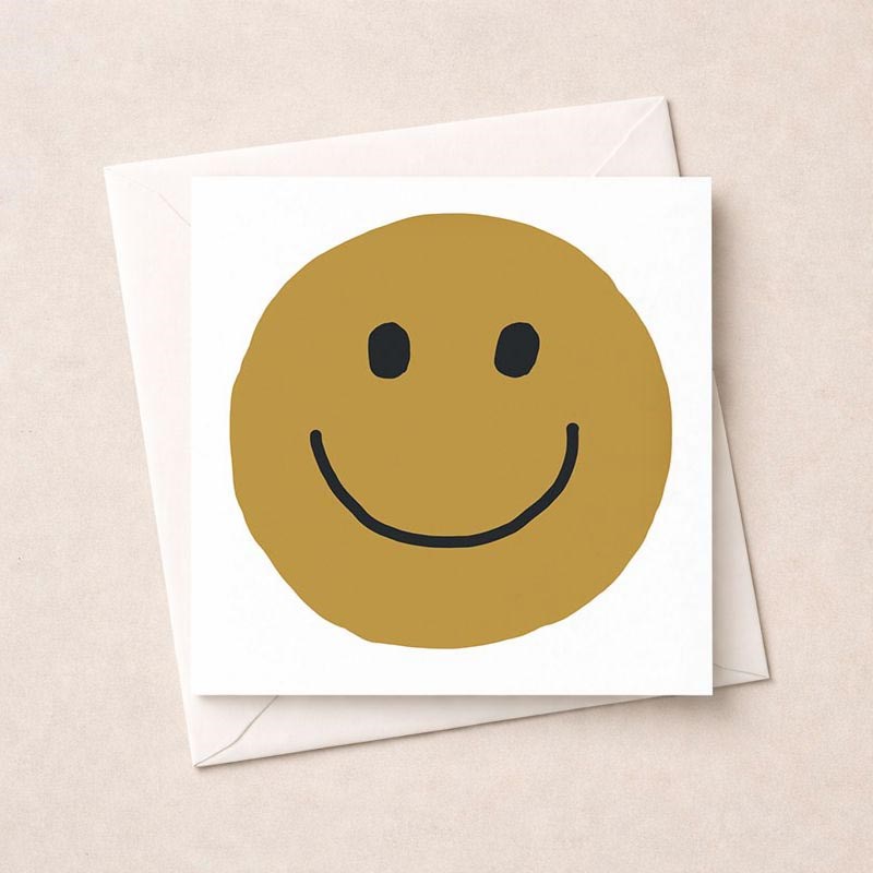 An image of Open Card - Smiley Face