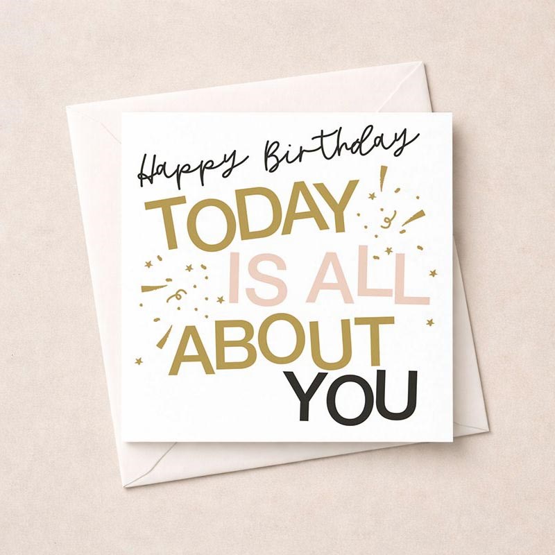 An image of Birthday Card - All About You