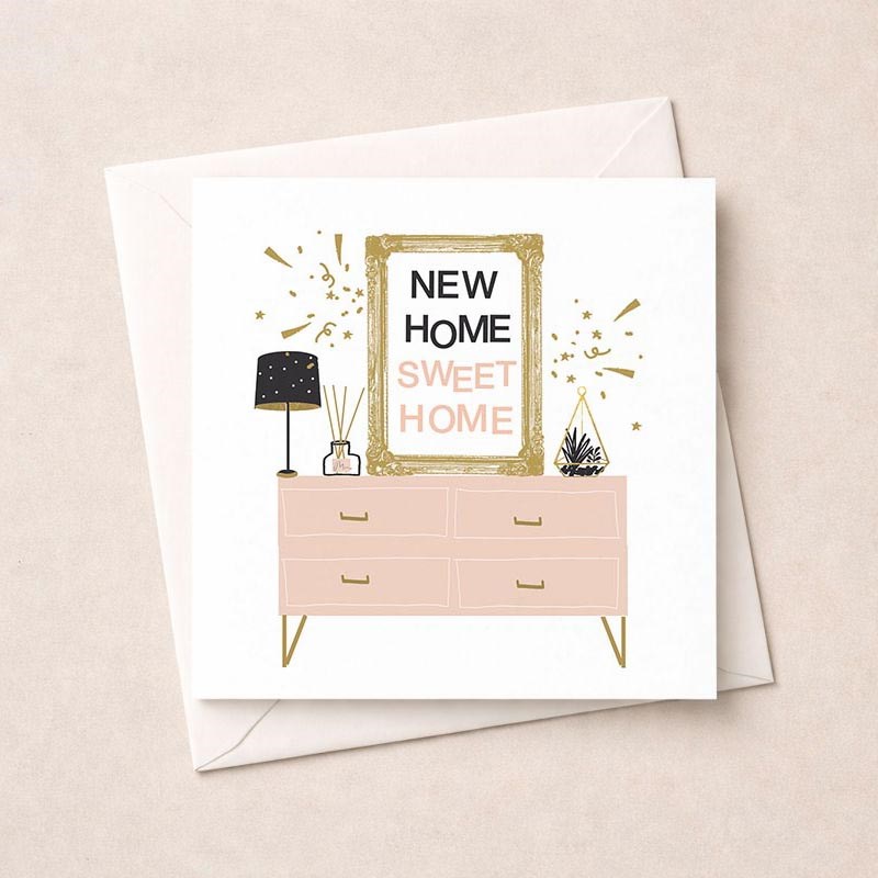 An image of New Home Card - New Home Sweet Home