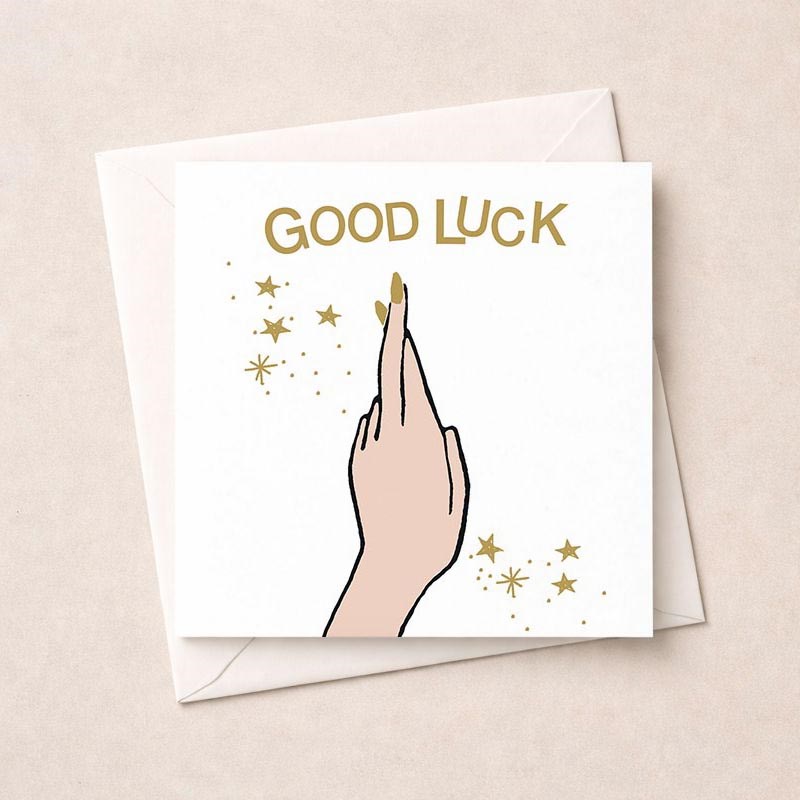 An image of Good Luck Card - Fingers Crossed