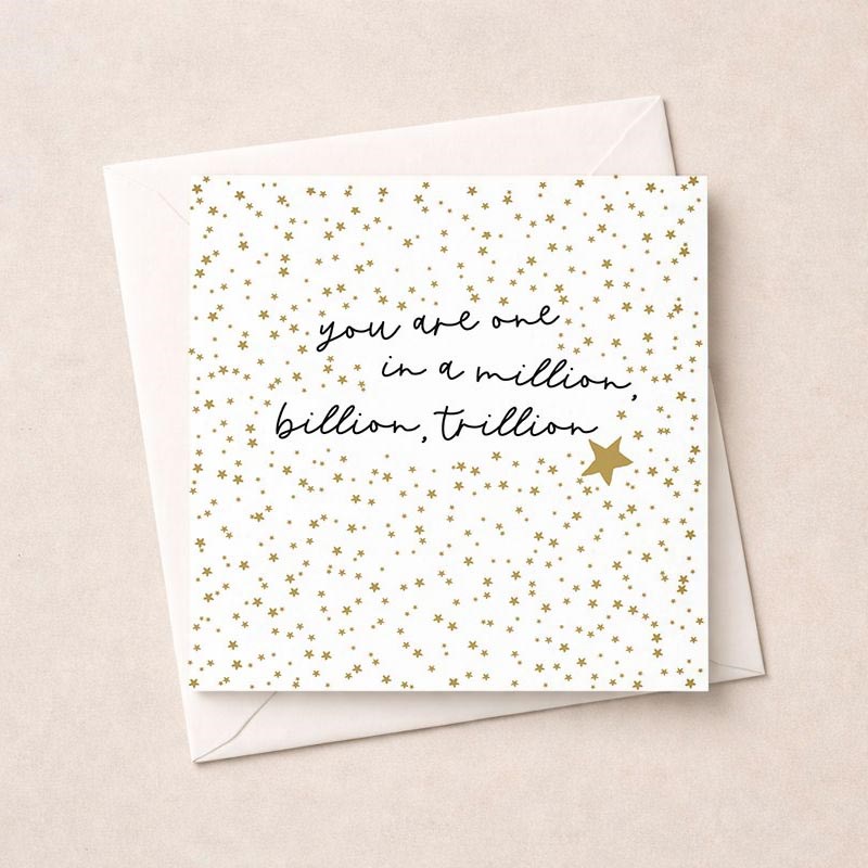 An image of Just To Say Card - One In A Million