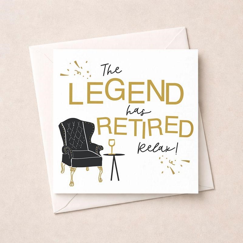 An image of Retirement Card - Legend