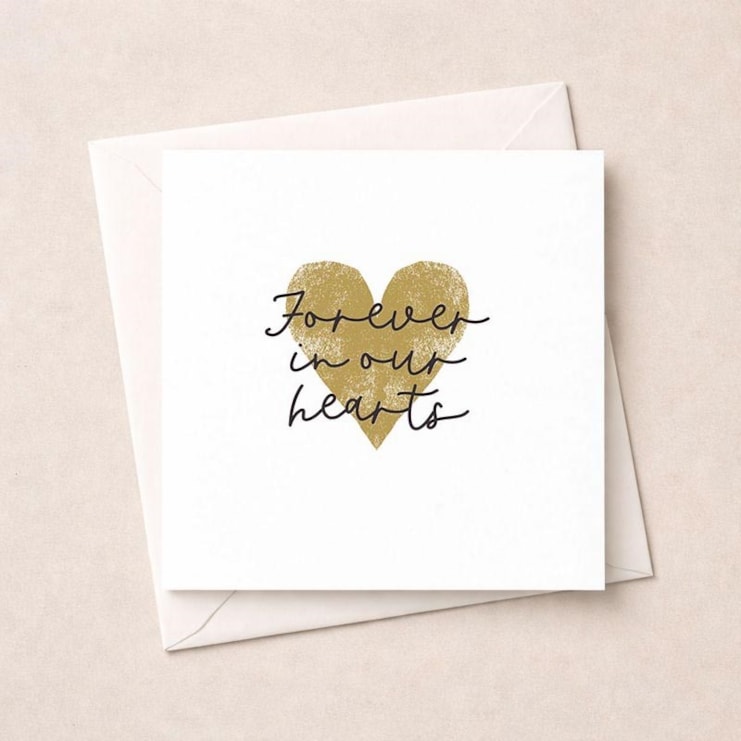 Sympathy Card - Forever In Our Hearts Sympathy Card - Forever In Our Hearts