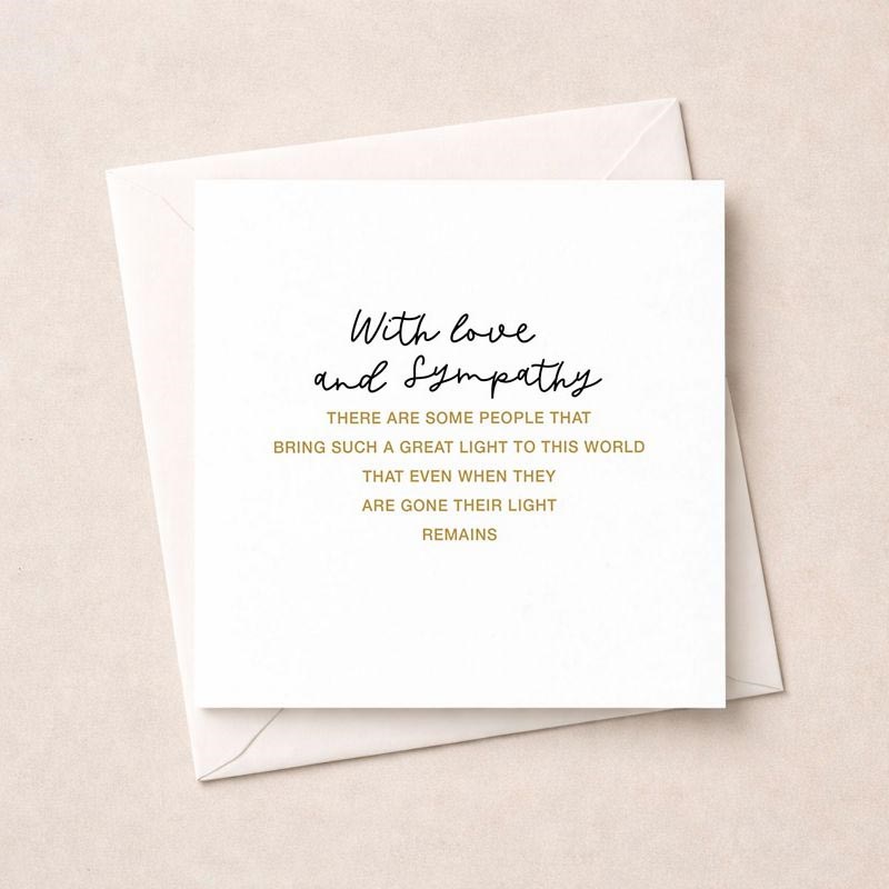 An image of Sympathy Card - With Love