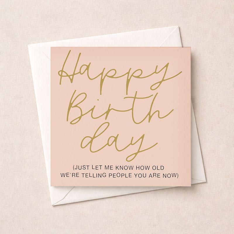 An image of Birthday Card - How Old