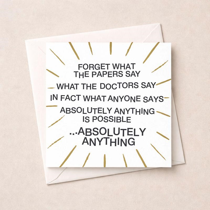 An image of Open Card - Forget What The Papers Say