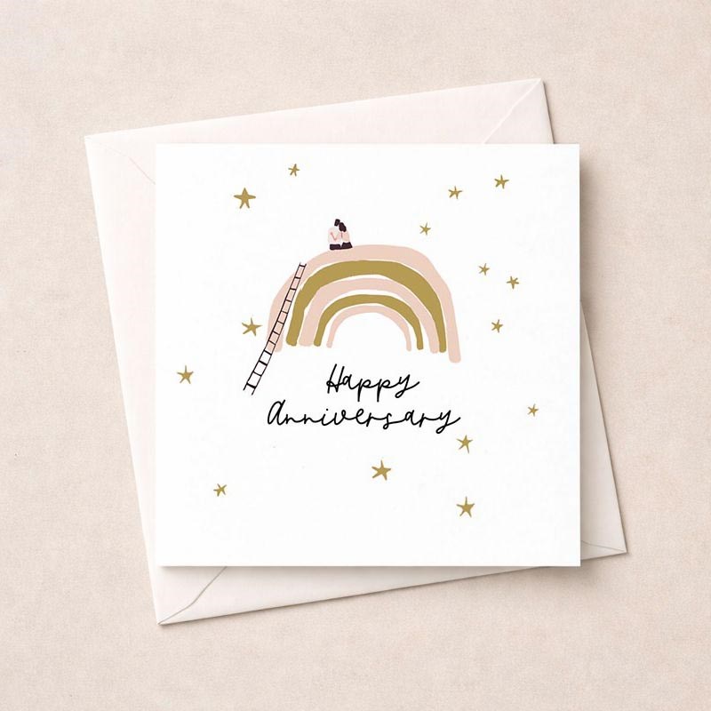 An image of Anniversary Card - Rainbow