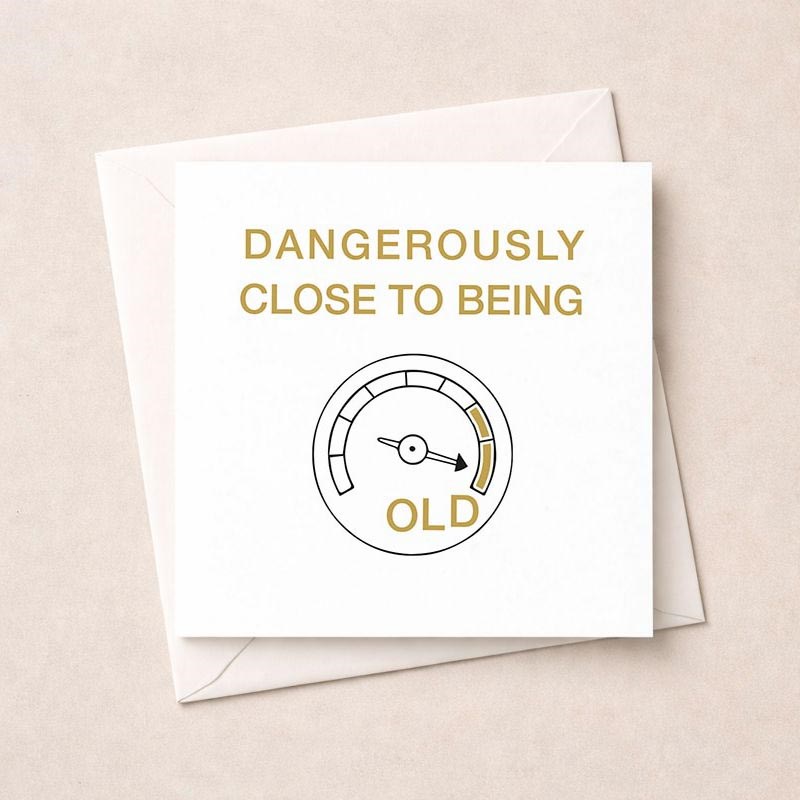 An image of Birthday Card - Dangerously Close To Being Old