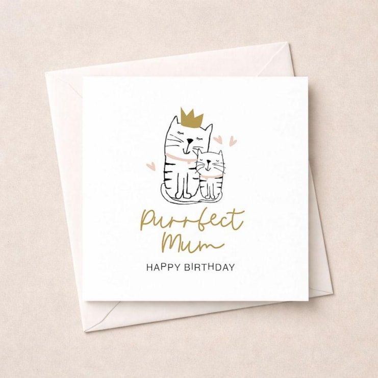 Mum Birthday Card - Purrfect Mum Mum Birthday Card - Purrfect Mum