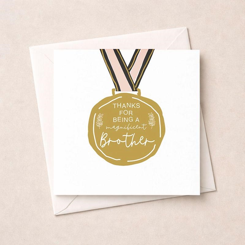 An image of Thank You Card - Magninficent Brother