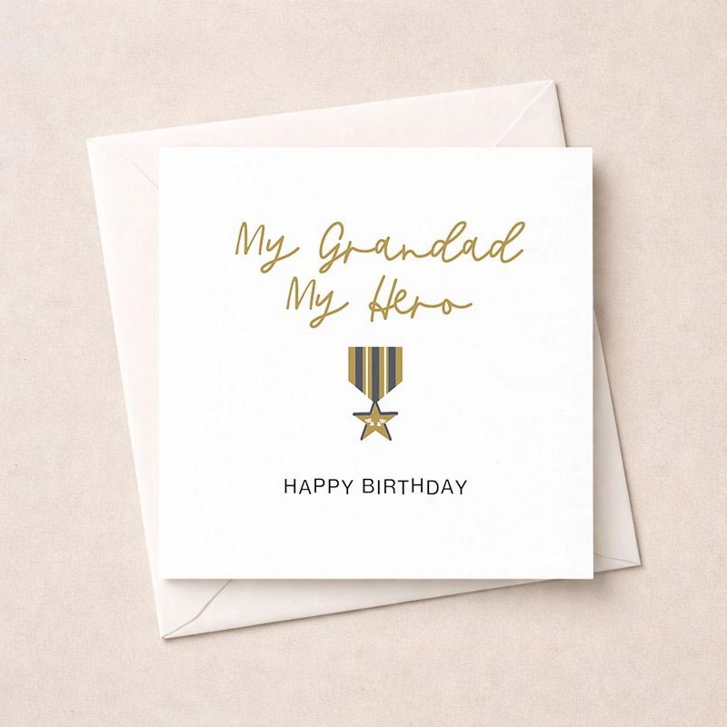 An image of Grandad Birthday Card - My Hero