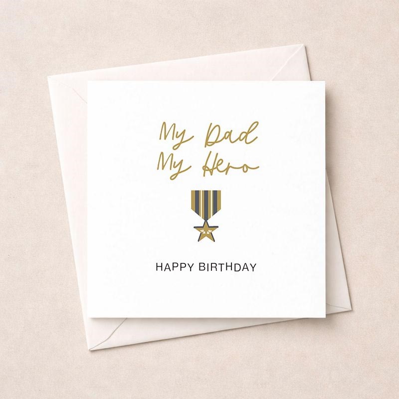 An image of Dad Birthday Card - My Hero