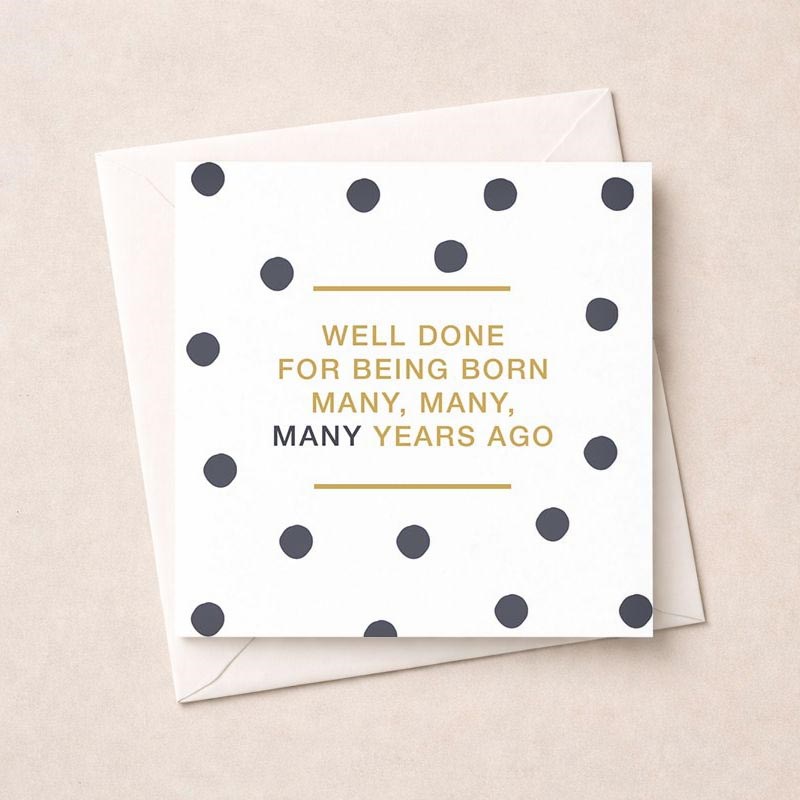 An image of Birthday Card - Born Many Years Ago