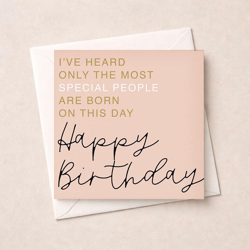 An image of Birthday Card - Special People