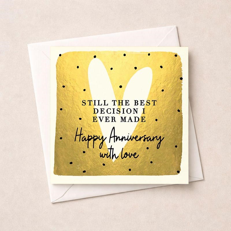 An image of Anniversary Card - Best Decision I Ever Made