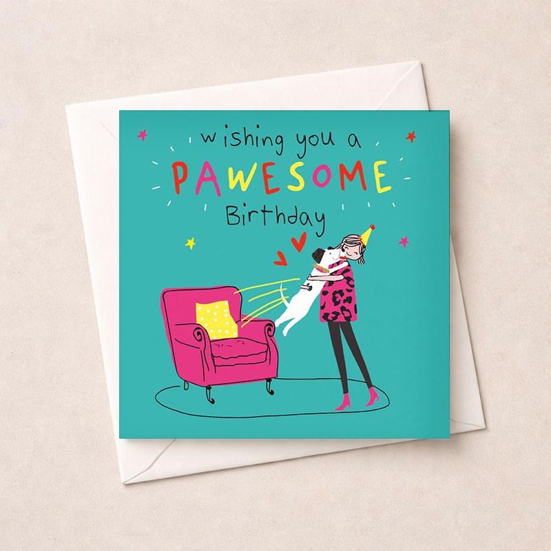 An image of Birthday Card - Pawesome Birthday