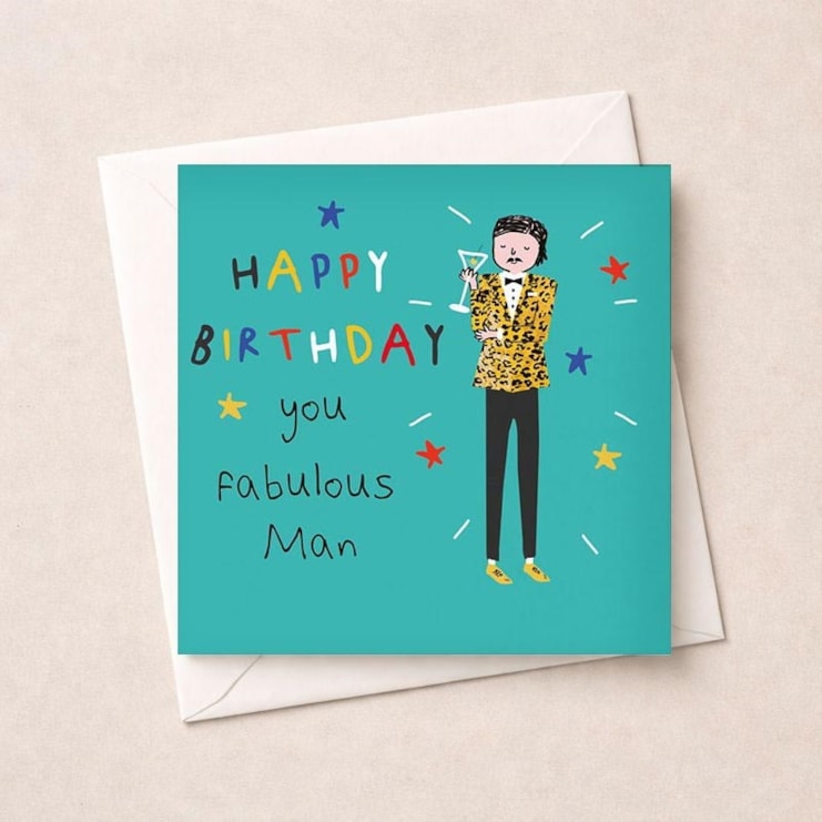 Birthday Card - fabulous Man Birthday Card - fabulous Man