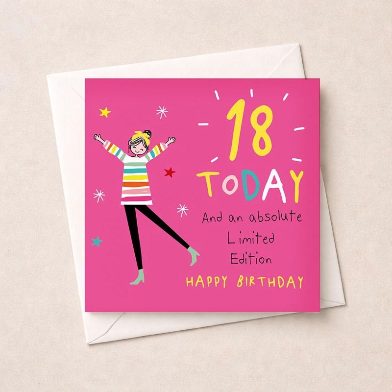 An image of Age 18 Birthday Card - Limited Edition