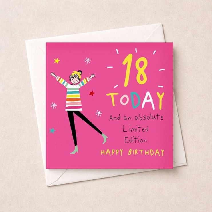 Age 18 Birthday Card - Limited Edition Age 18 Birthday Card - Limited Edition
