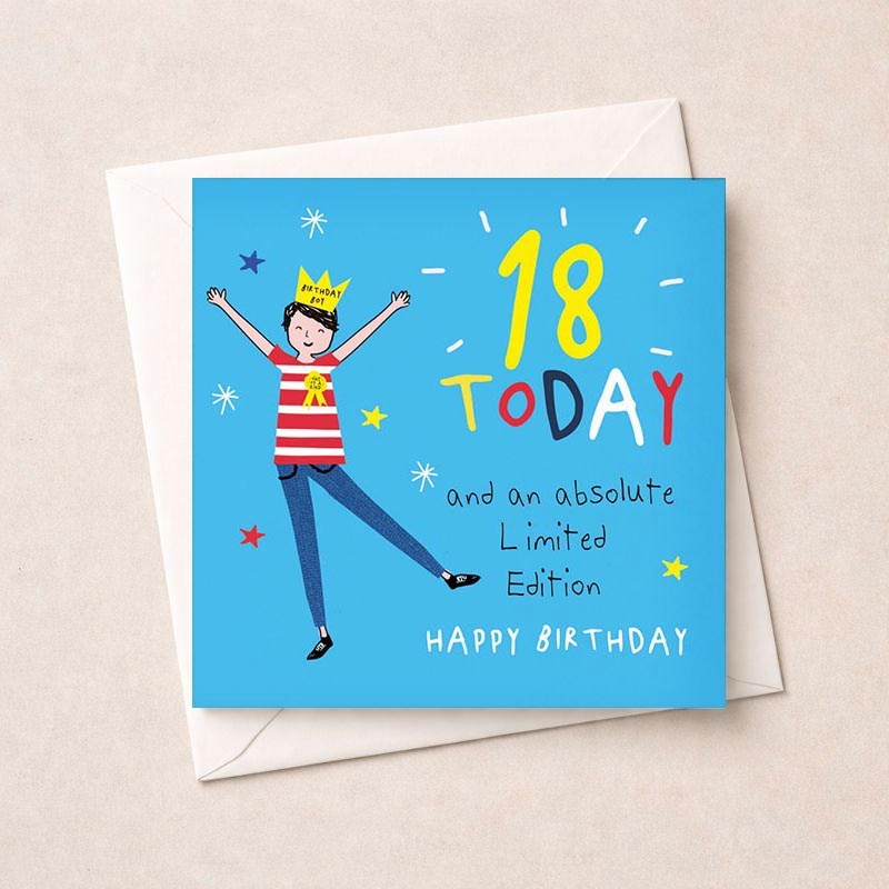 An image of Age 18 Birthday Card - Limited Edition
