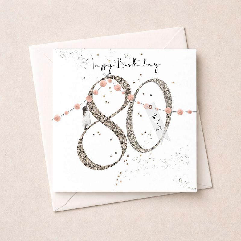 An image of Age 80 Birthday Card - 80 Today
