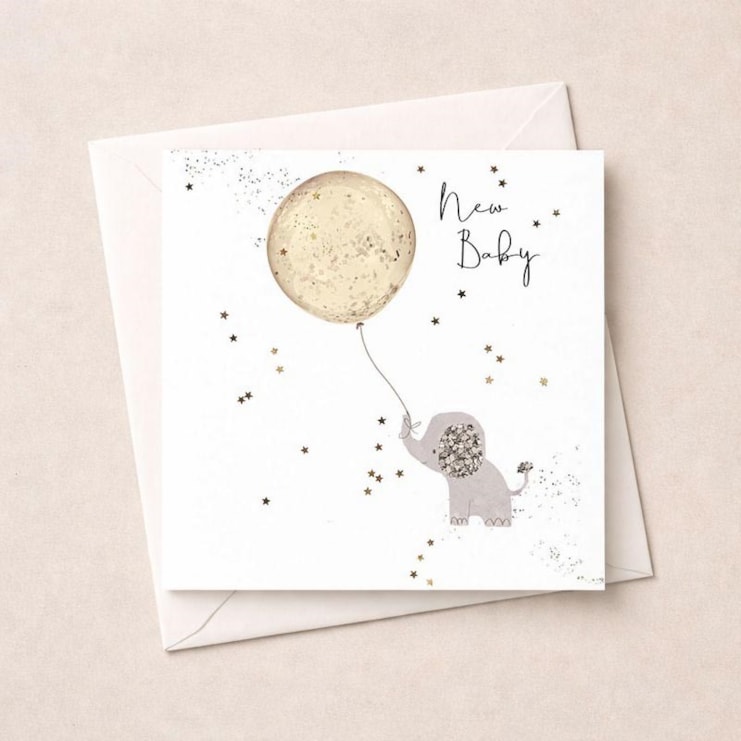New Baby Card - Elephant New Baby Card - Elephant